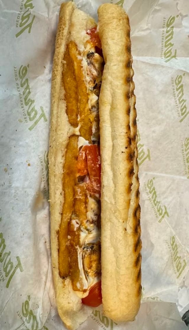 Chicken Kabob Baguette.
